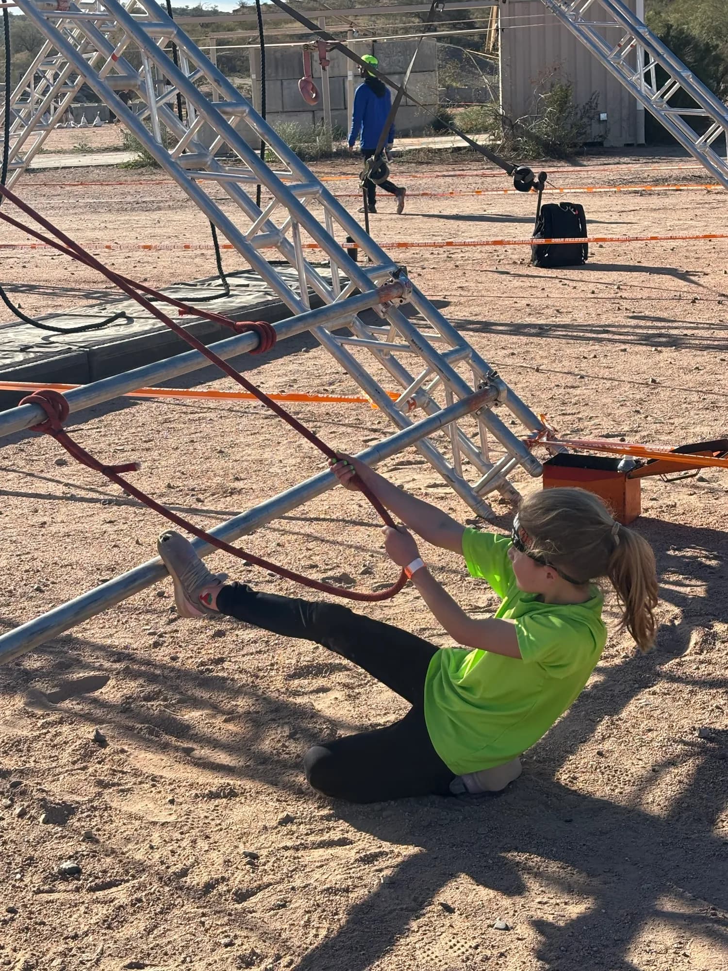 Young athlete in action during OCR training in Henderson Nevada